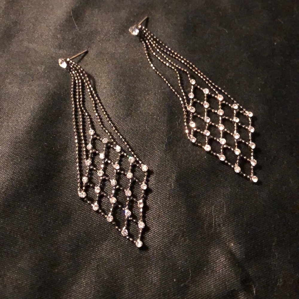 CZ chandelier earrings